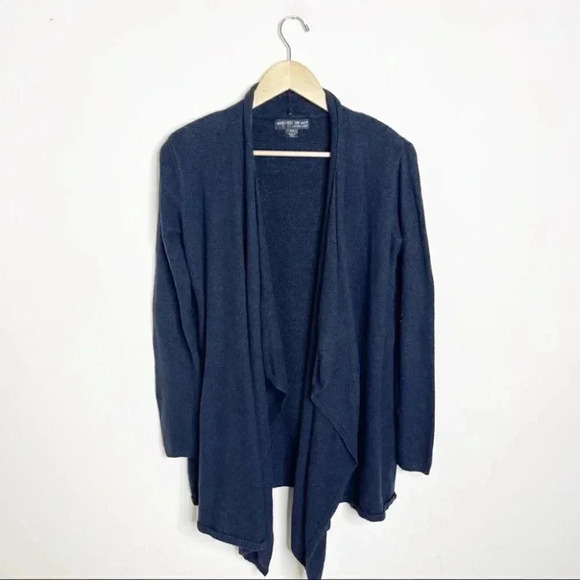 Barefoot Dreams Black Waterfall Cardigan Sweater Size Small Medium - Picture 4 of 5